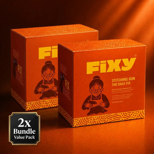 FIXY 2-Pack Bundle — two Fixy stitching gun kits, 8,000 stitches total